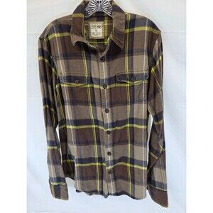 Urban Pipeline UP, Mens, Long Sleeve Flannel, Size M, Brown Plaid